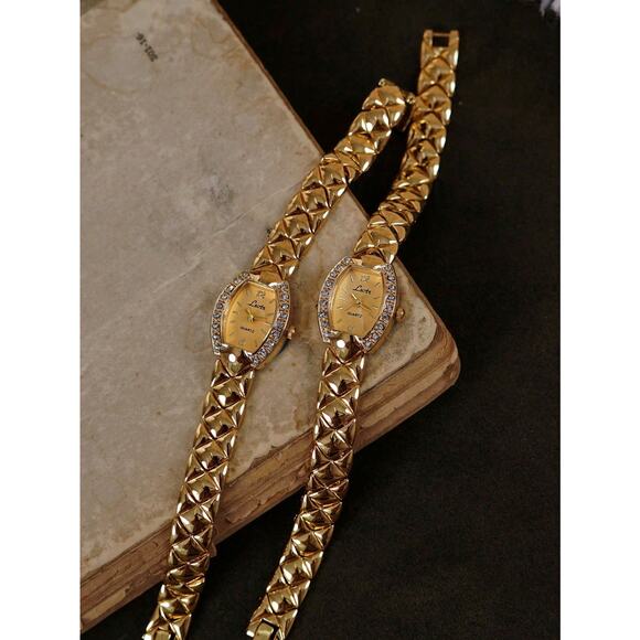 Gold French Vintage Style Unique Dainty Women’s Wrist Watch Trendy Cute Gift main image 5